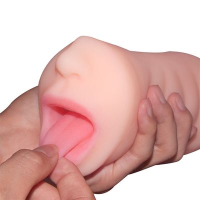 MM-63 혀 인공 질 자위대가있는 육체 이중 구멍 깊은 목구멍