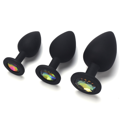 남성용 섹스 토이 섹스 토이 엉덩이 플러그 아날 섹스 토이 의료용 실리콘 섹스 아날 플러그 41mm X 92mm 크기