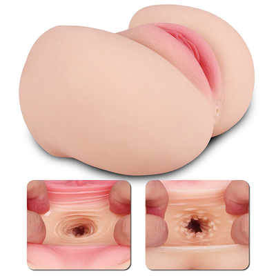 남성 마스투를 위해 인공적인 섹시한 3D 큰 궁둥이 털썩 떨어지는 소리 엉덩이 부드러운 TPE 성 인형 현실적 질 항문 남성 장난감 성인 용품
