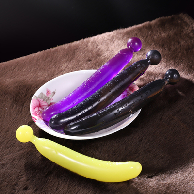 여성 자위를 위한 뜨거운 판매 열매 남새 크리스탈 남근 대용품 항문 플러그 질 음핵 마사지사 성적 기구