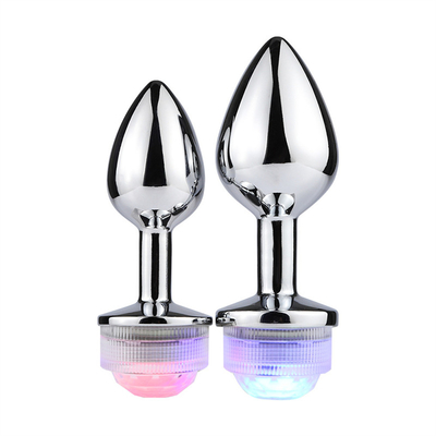 색을 바꾼 후궁 팽창 후궁 플러그 원격 팽창 플러그 팽창 플러그 LED 조명 플러그