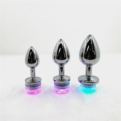 색을 바꾼 후궁 팽창 후궁 플러그 원격 팽창 플러그 팽창 플러그 LED 조명 플러그