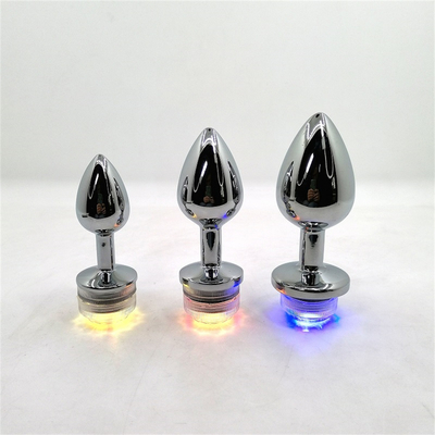 색을 바꾼 후궁 팽창 후궁 플러그 원격 팽창 플러그 팽창 플러그 LED 조명 플러그