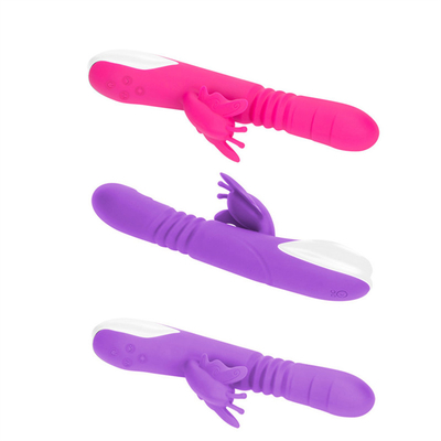 자동 추진 머리 휴대용 USB 충전기 여자의 토끼 진동기