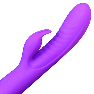 USB 재충전 가능한 G점 질 질관 클리토리스 마사저 여성용 토끼 진동기