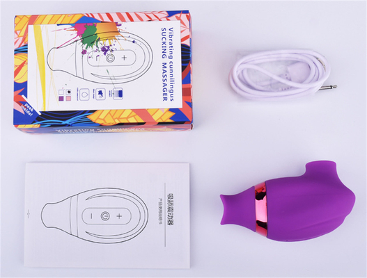 USB 재충전식 실리콘  Nipple Sucking Vibrator 클리토리 닦는 비브레이터 섹스 장난감 여성용