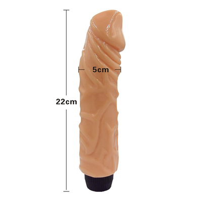 22cm (8.66 인치) 딜도 진동기 자연스러운 느낌 소매 값싼 가격 섹스 진동 딜도 뜨거운 판매 현실적인 진동