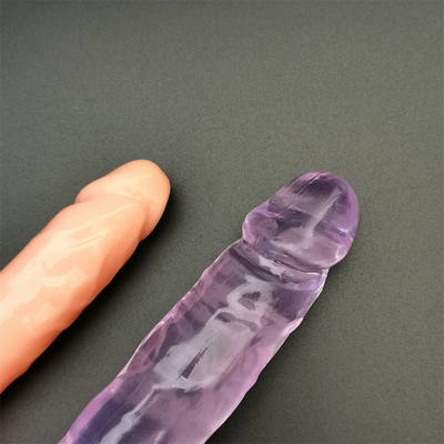 젤리 작은 딜도 빨래 컵 여성 자위 현실적인 음경 G점 오르가즘