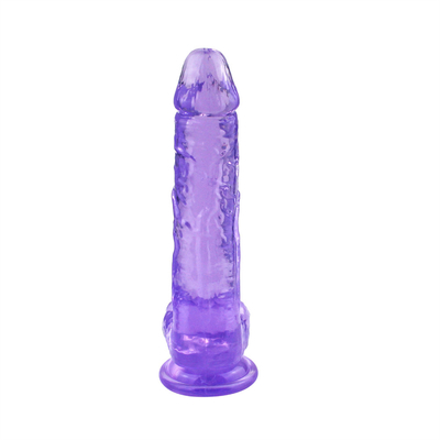 현실적인 크리스탈 강한 흡입컵 여성용 다양한 인치 딜도
