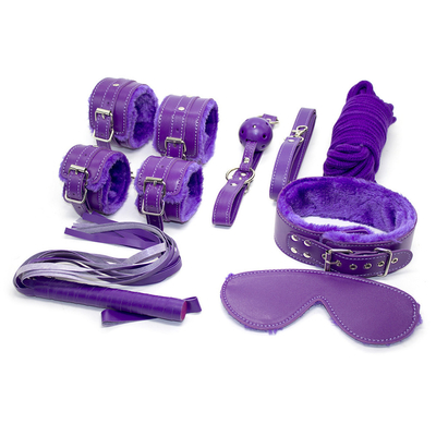 가죽 PVC  Nipple Clamp Mouth Gag Ankle 게임 중국어 억제 페티시 노예제 세트 로프 놀이 제품 자체 섹시 키트 데비