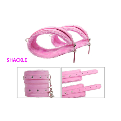 가죽 PVC  Nipple Clamp Mouth Gag Ankle 게임 중국어 억제 페티시 노예제 세트 로프 놀이 제품 자체 섹시 키트 데비