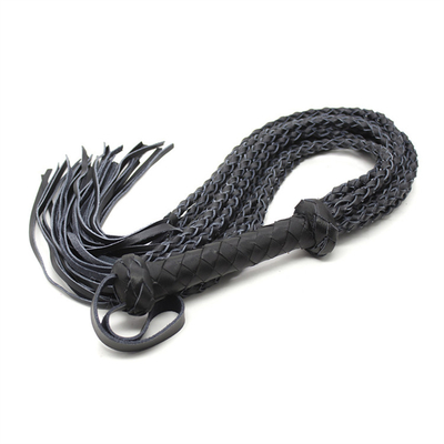Bdsm 엮기 퓨 가죽 LED 채찍 여러 검은색과 빨간색 엮은 로프호스 채찍 인기 섹스 Sm Bdsm 노예 페티시즘