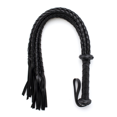 Bdsm 엮기 퓨 가죽 LED 채찍 여러 검은색과 빨간색 엮은 로프호스 채찍 인기 섹스 Sm Bdsm 노예 페티시즘