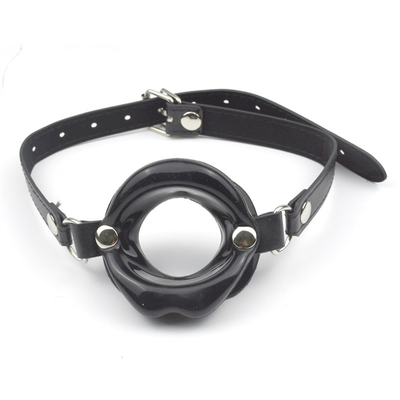 큰 입술 구슬 턱 Bdsm 봉제 가죽 봉제 구속 턱 턱 턱