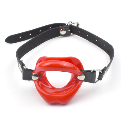 큰 입술 구슬 턱 Bdsm 봉제 가죽 봉제 구속 턱 턱 턱