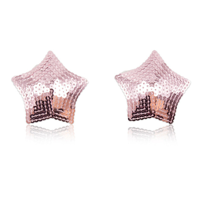 시킨 재사용 실리콘 접착제  Nipple Cover Pasties Bra With Tassel Star Pasties  Nipple Covers