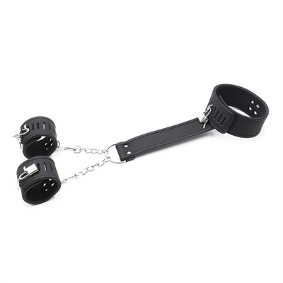 BDSM 봉제 가죽 수갑 세트 조절 수갑 봉제 발목 수갑 커플 게임 성 제품