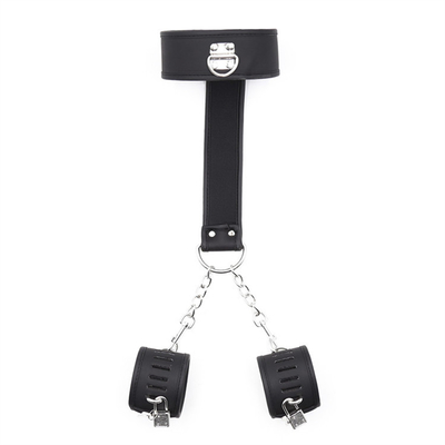 BDSM 봉제 가죽 수갑 세트 조절 수갑 봉제 발목 수갑 커플 게임 성 제품