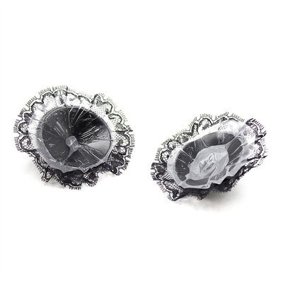가죽 蕾丝 패치 검은 PU 섹시  Nipple Cover 가슴 패스티 성 건강 Bowknot SM  Nipple Cover