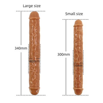 xese 베스트셀러 거대한 이중 머리 의료 TPE 고품질 레즈비언 섹스 장난감 여성용 큰 현실적인 딜도