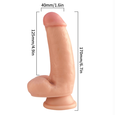 17cm 딜도 부드러운 섹스 장난감 PVC 딜도 맑은 강한 흡수 컵 여자 남자 게이 성인 섹스 장난감 게임