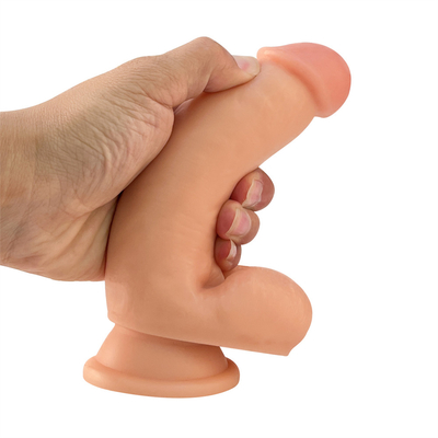 17cm 딜도 부드러운 섹스 장난감 PVC 딜도 맑은 강한 흡수 컵 여자 남자 게이 성인 섹스 장난감 게임