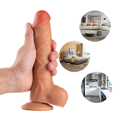 Wholesale Dildo Skin Realistic Dildo Adult Sex Toy 거대한 음경 거대한 딜도 여자용 장난감