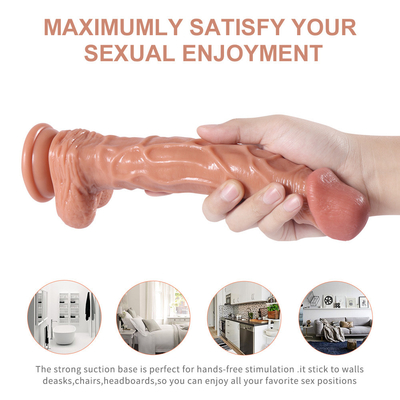 회전하는 현실적 남근 대용품, 여성 클리토리스 Ｇ스폿 진동자 마사지사를 진동시키는 10 " PVC