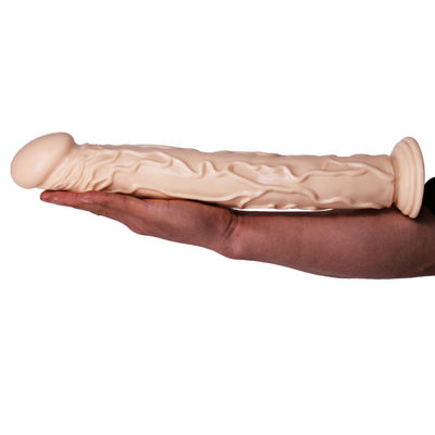 강한 흡입 컵을 가진 15 인치 생생한 가동 가능한 두꺼운 현실적 거대한 괴물 딜도